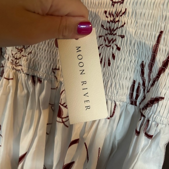 NWT Moon River Tropical Midi Dress Size Small - Picture 5 of 6